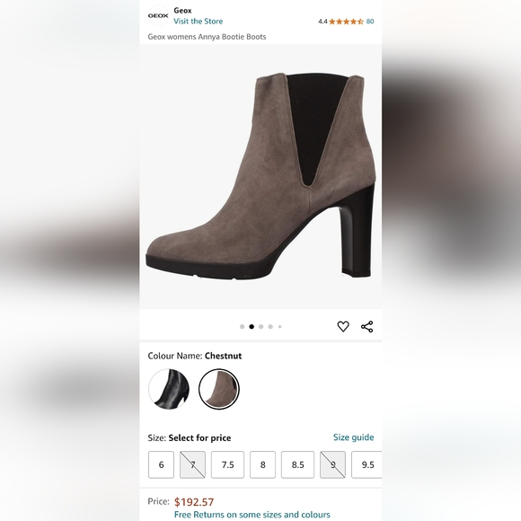 Geox womens Annya Bootie Boots sz 6 - Picture 9 of 12